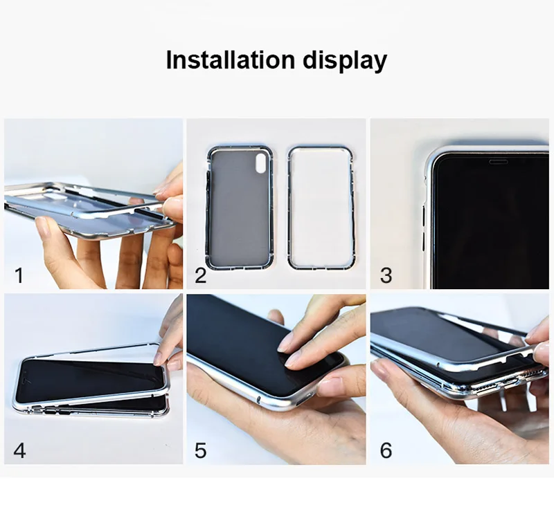 Роскошный чехол с магнитным стеклом для samsung S10 Plus S9 S8 Note 9 8 S S10e металлический бампер чехол для samsung Galaxy S10 Plus задняя крышка