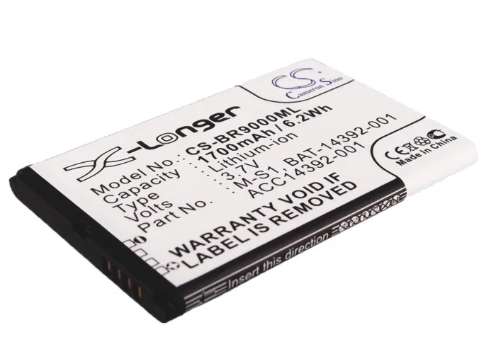 Cameron Sino высокое качество 1700mAh батарея Летучая мышь 14392 001 M S1 для BlackBerry Bold 9000 9030 9780