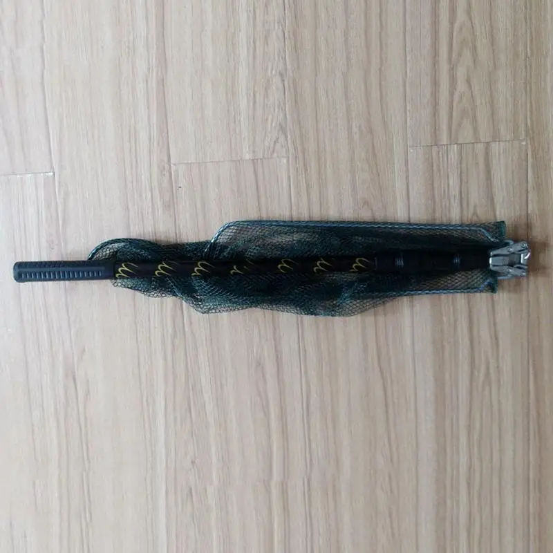 Складной Алюминий рыболовный сачок для рыбной ловли рыбы с Non slip телескопическая