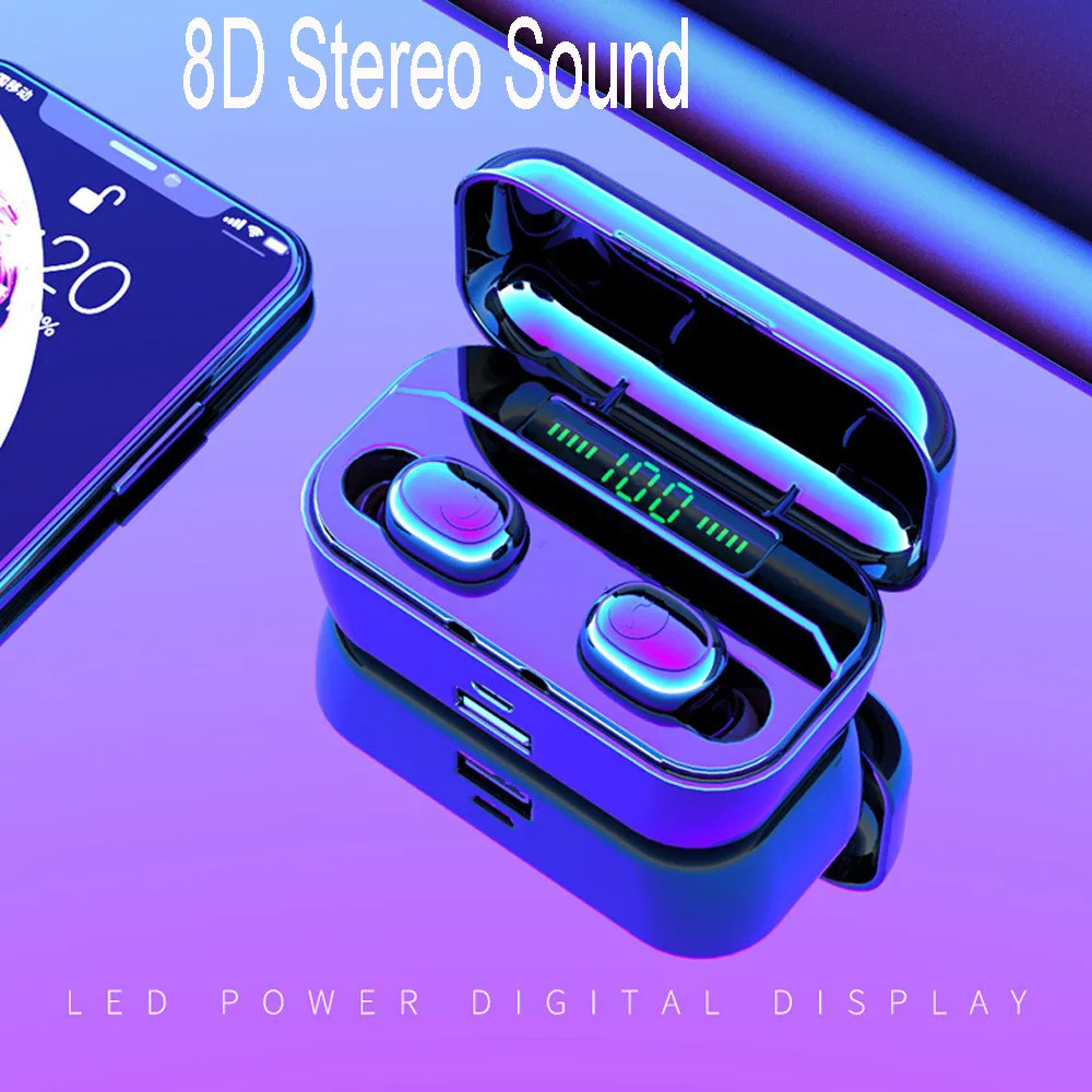 G6S TWS 5,0 Bluetooth беспроводные наушники 8D стерео наушники 3500 мАч светодиодный умный внешний аккумулятор держатель для телефона IPX7 водонепроницаемые наушники