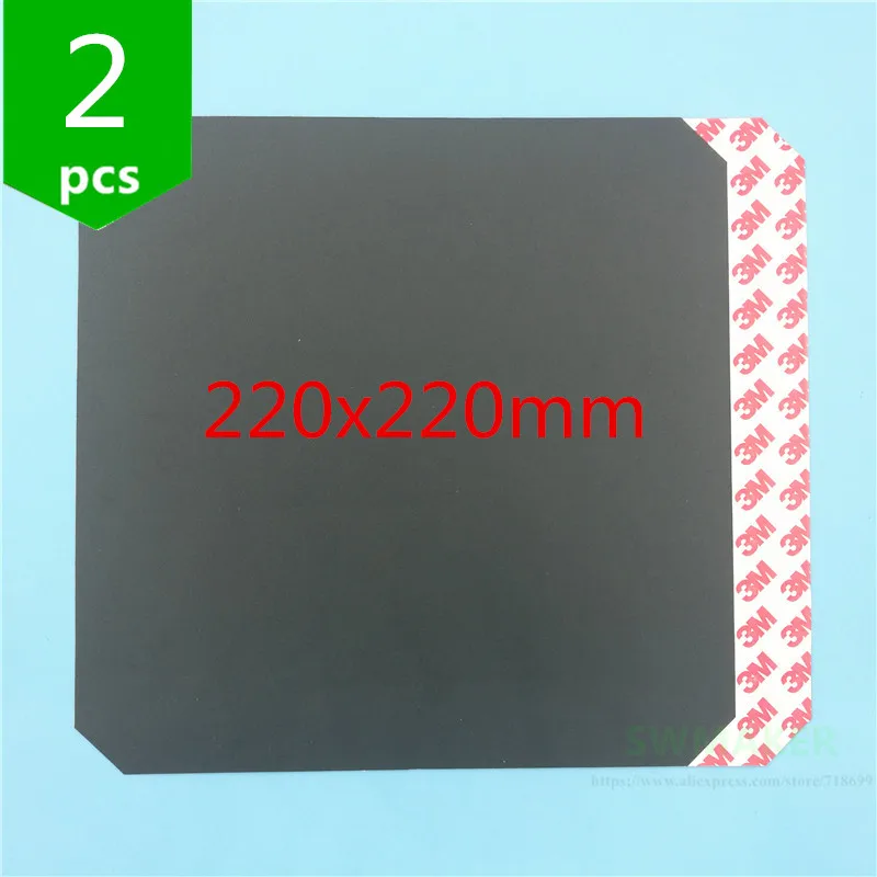 

220x220mm Wanhao i3 Square Printing Build Surface heating build plate sticker with cut corner Monoprice Anet A8 3D printer parts