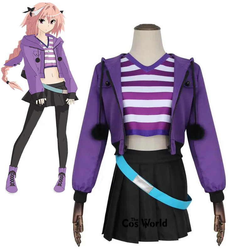 FGO Fate Grand Order Apocrypha Rider Astolfo Asutorufo Спортивная одежда футболка пальто платье униформа