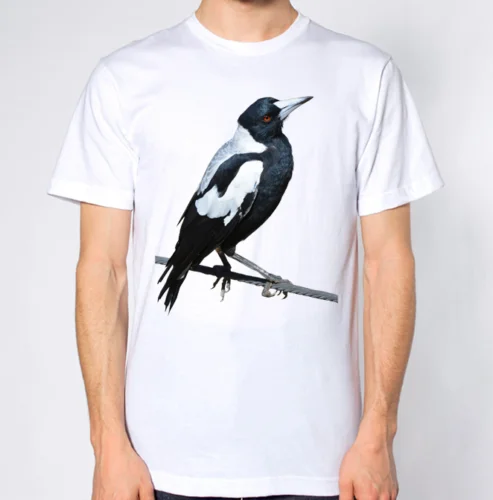 Сорока птица T Shirt2019 Красивые футболки Топ Летняя мода Распродажа дешевых