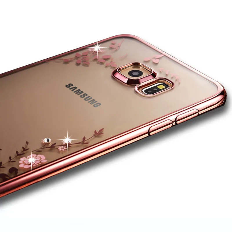 SemgCeKen luxury original gold tpu silicone case for samsung galaxy S6 edge silicon clear soft S6edge coque cover |