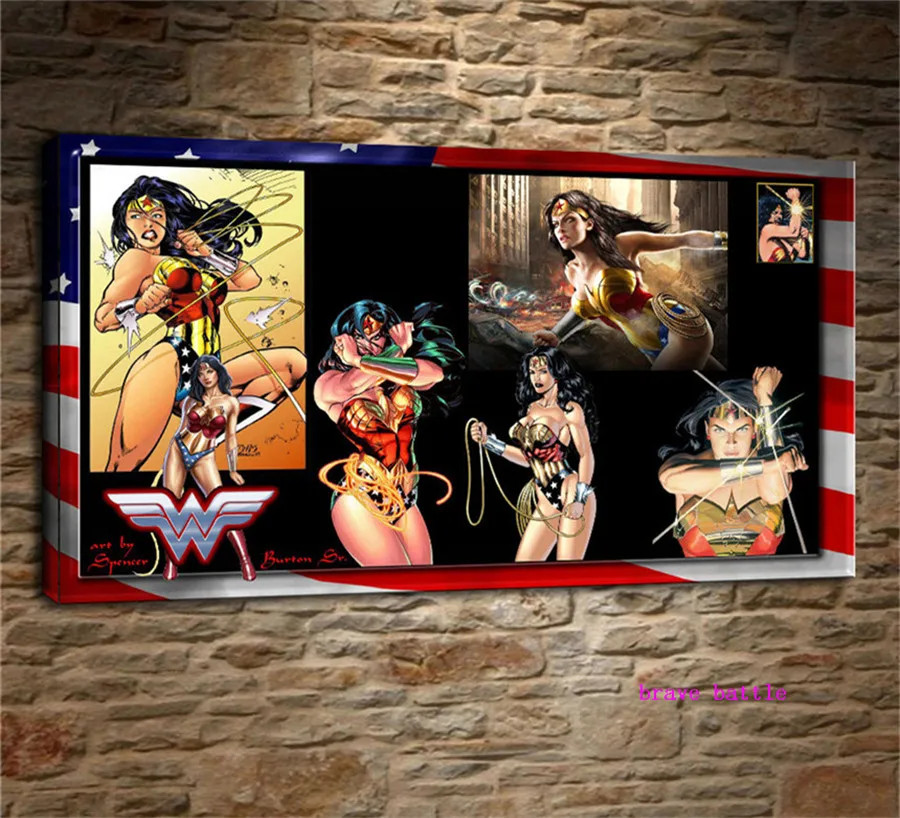 Wonder Woman фоны холст картина печать гостиная домашний декор Современное украшение