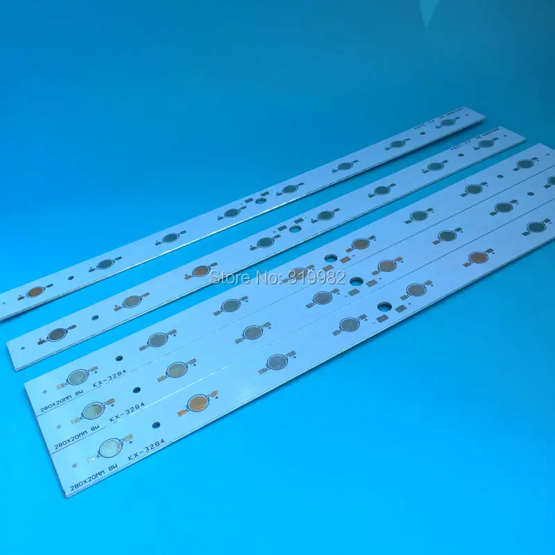 50 шт. алюминиевые радиаторы для светодиодной панели 8 Вт 280 х20 мм|lighting touch panel|light