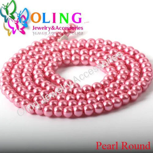6mm 50pcs 08 OlingArt 6 мм 50 шт./лот Бусины из стекла круглый имитация жемчуга браслет DIY Серьги Подвески ожерелье для изготовления ювелирных изделий - Цвет: 6mm 50pcs 08