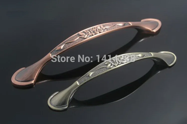 Европейский стиль медная ручка мебель кухонный шкаф ящик дверные ручки