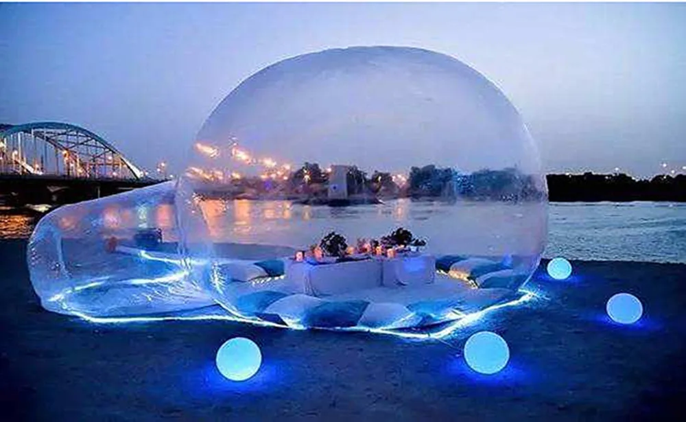 Прозрачный открытый кемпинг ясно, надувные шатер пузыря inflatable bubble tentinflatable tents sale