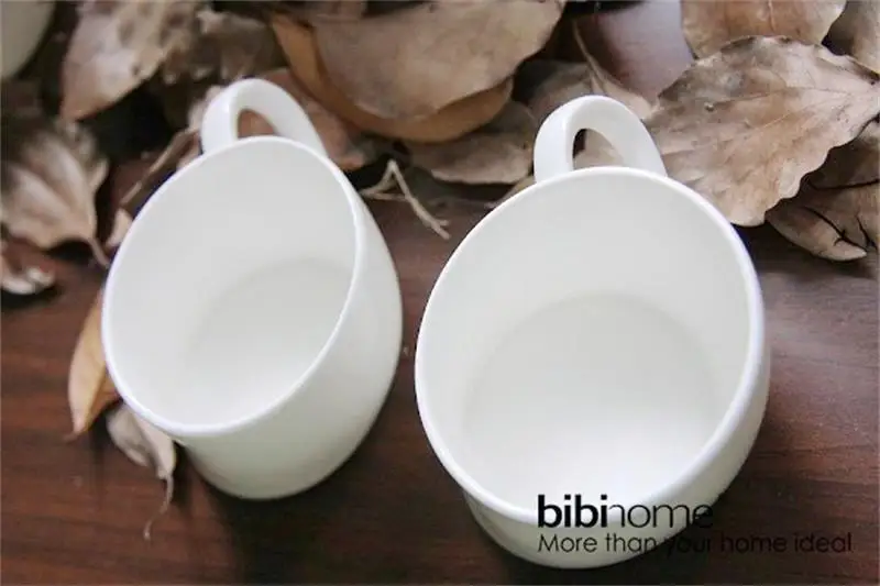 Creative plain white bone china tea set five-piece decorative ceramic kung fu cups fashion drinkware coffee cup | Дом и сад