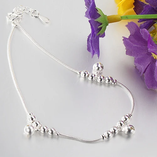 24PCS Women Fashion 3Pcs Bells 12 Beads Luxury Chain Ankle Bracelet Beach Anklet | Украшения и аксессуары
