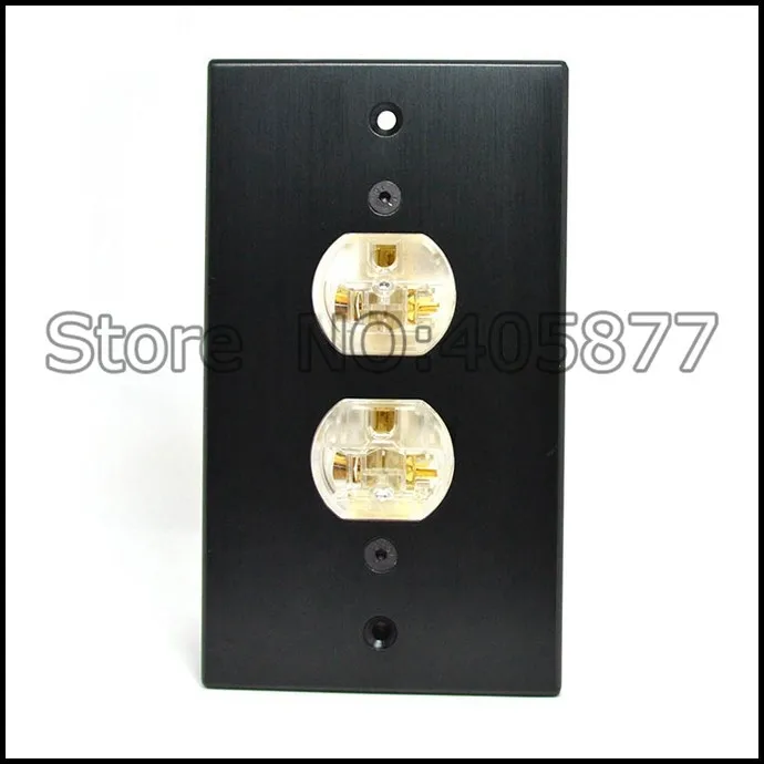 Одна позолоченная розетка питания AC US настенная дистрибьютор|outlet socket|wall outlet