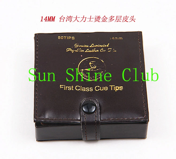 Наконечники для бассейна 25 шт./лот 14 мм из свиной кожи игры в бассейн|pool cue tips|cue