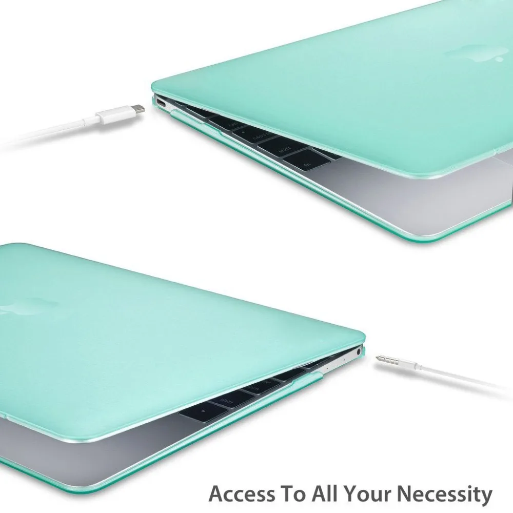 3в1 матовый тонкий чехол для ноутбука ноутбук сумка ПК Macbook air Pro 11 12 13 15 дюймов macbook