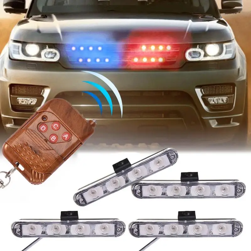 Автомобильный 4x4 светодиодный DRL беспроводной пульт дистанционного управления 12