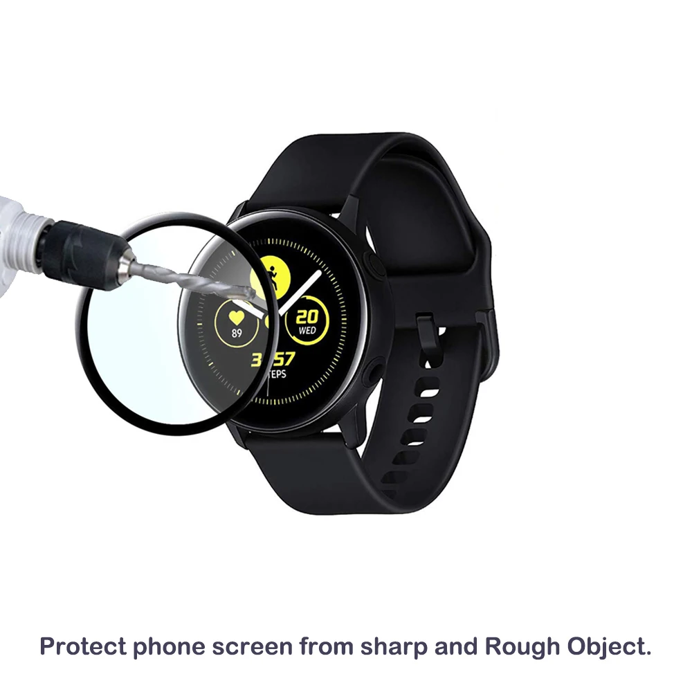 Для samsung Galaxy Watch Active 3D изогнутая ПЭТ-пленка, защитная пленка против царапин, полноразмерная пленка для samsung