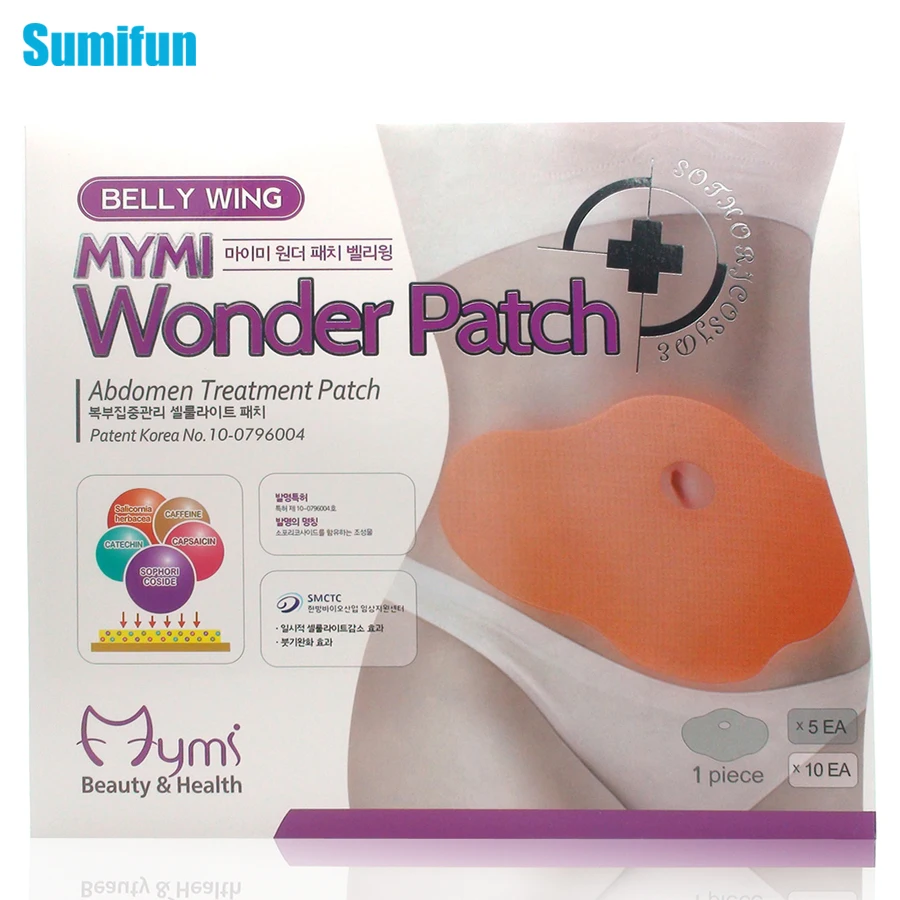 Sumifun Лидер продаж 5 шт. MYMI Wonder пластырь для похудания живота вес жиросжигания