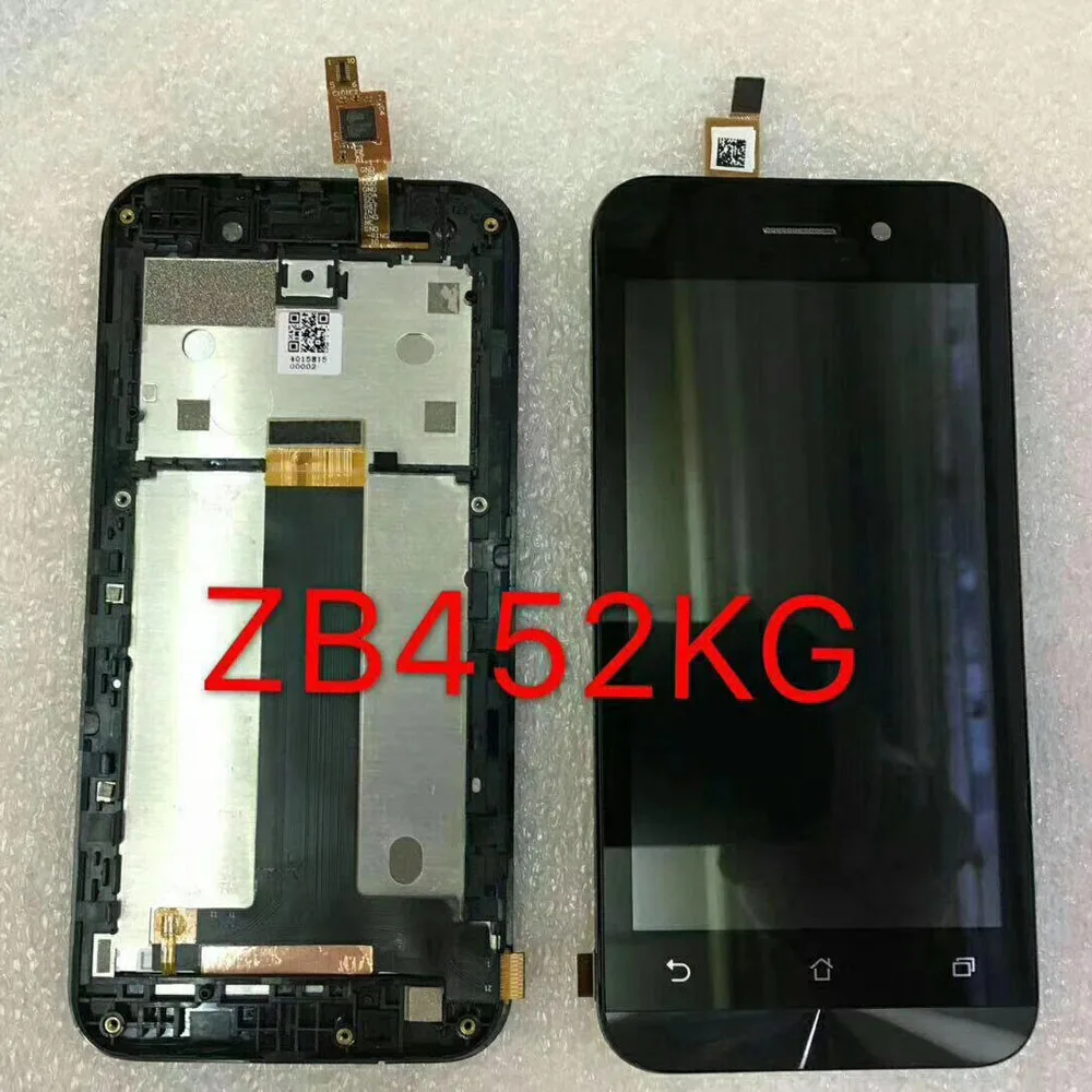 Сенсорный Экран 4,5 дюйма с дигитайзером, сенсорное стекло, ЖК-дисплей, монитор в сборе с рамкой для Asus Zenfone GO ZB452KG X014D Сенсорный Экран 4,5 дюйма с дигитайзером, сенсорное стекло, ЖК-дисплей, монитор в сборе с рамкой для Asus Zenfone GO ZB452KG X014D