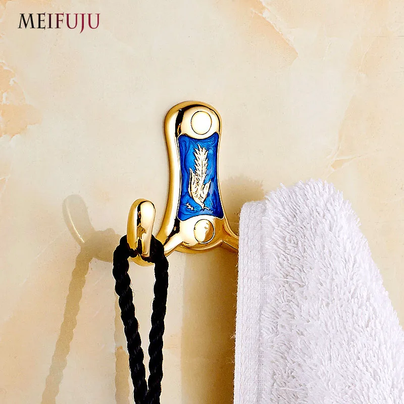 

New European style Home decoration colorful wall hanging cloth hook bathroom single robe hook kitchen hanger hooks 2pcs /lot