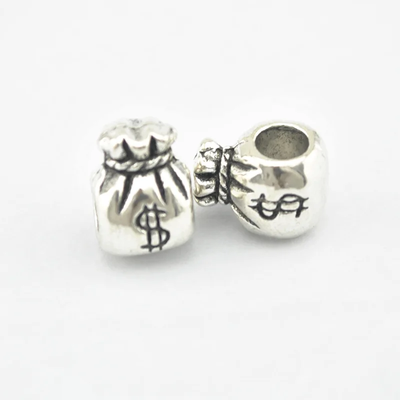 10 шт./лот денежный мешок Доллар США европейские Подвески цинковый сплав
