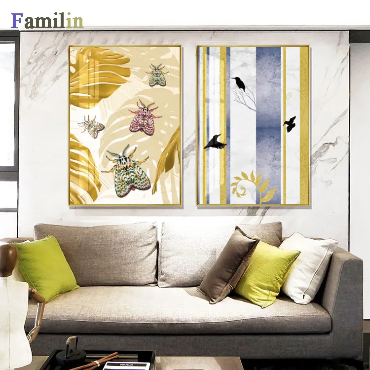 Настенный постер в скандинавском стиле с абстрактными геометрическими