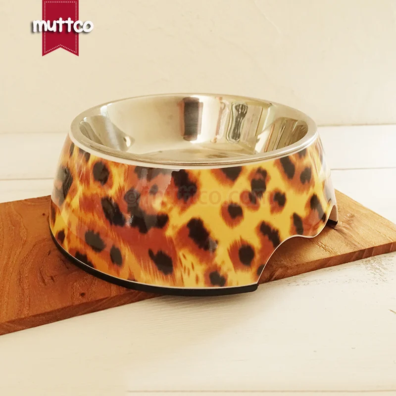 Высокого качества со вставками двойная противоскользящая миска из нержавеющей