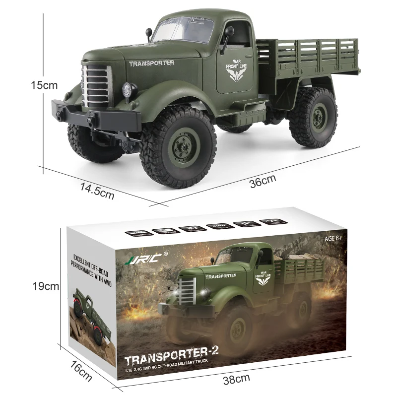 Новый шестиколесный привод четырехколесный RC грузовик JJRC Q61 2 4G Высокая мощность