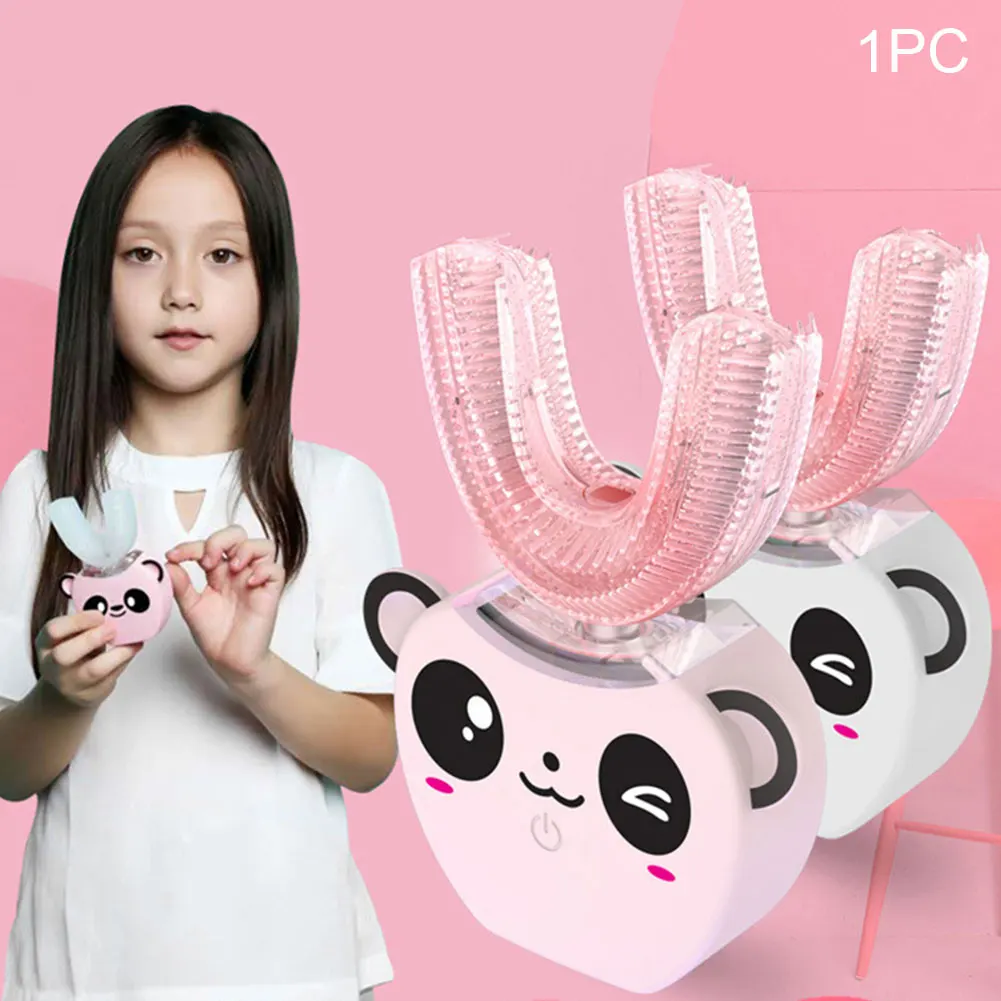 Sonic Anti Bacteria Waterproof Automatic Powerful U Shape Cute Soft Portable Electric Toothbrush Hygienic Children Silicone | Красота и