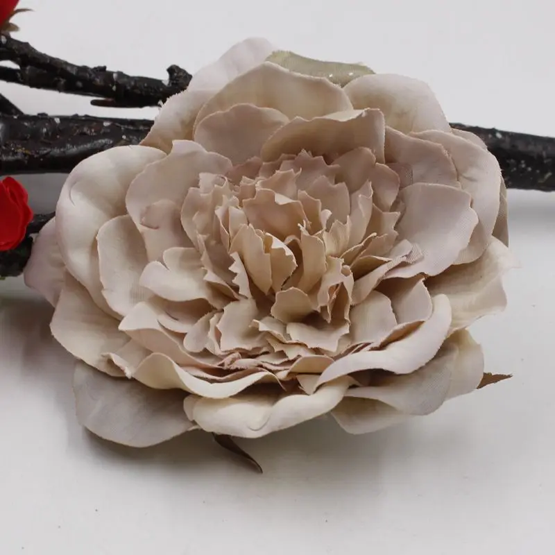 DIY/1 предмет, имитация, ретро, голова пиона, голова цветка, Свадебная вечеринка, домашняя обувь, шляпа, обувь, декоративный цветок
