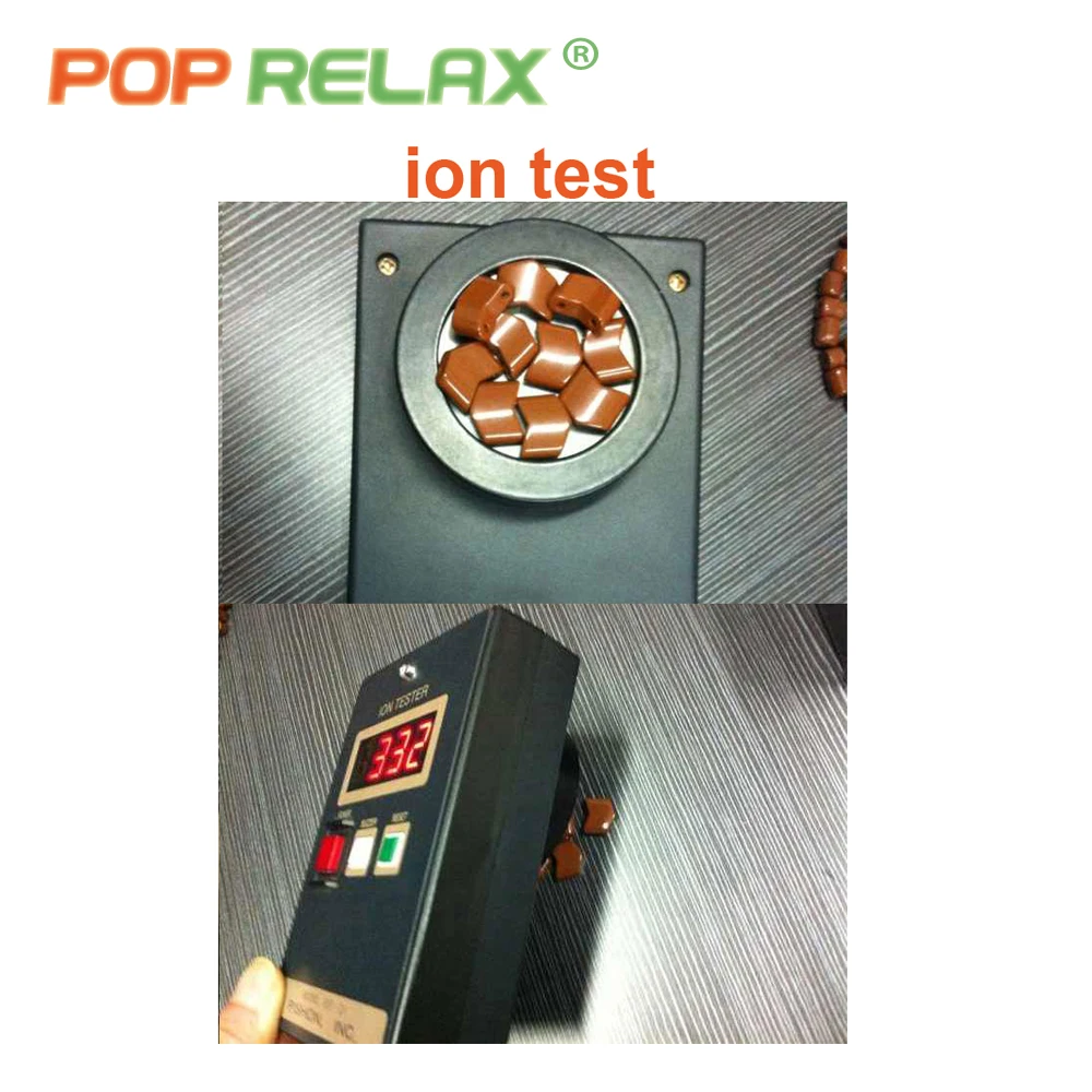 POP RELAX 6 браслеты для мужчин и женщин, Корея, чоерная и турмалин керамический анион баланс, уход за здоровьем, минерал Германий браслеты