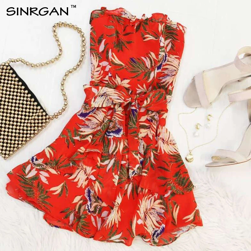 SINRGAN с плеча вечернее платье женские летние платья Vestidos сексуальные ремни
