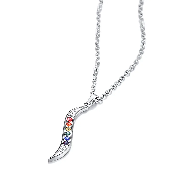 Нейтральные ювелирные изделия из нержавеющей стали Изящные Висячие тонкие