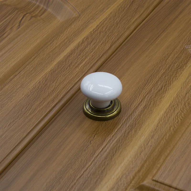 Простая белая керамическая дверная ручка европейская Минималистичная для шкафа