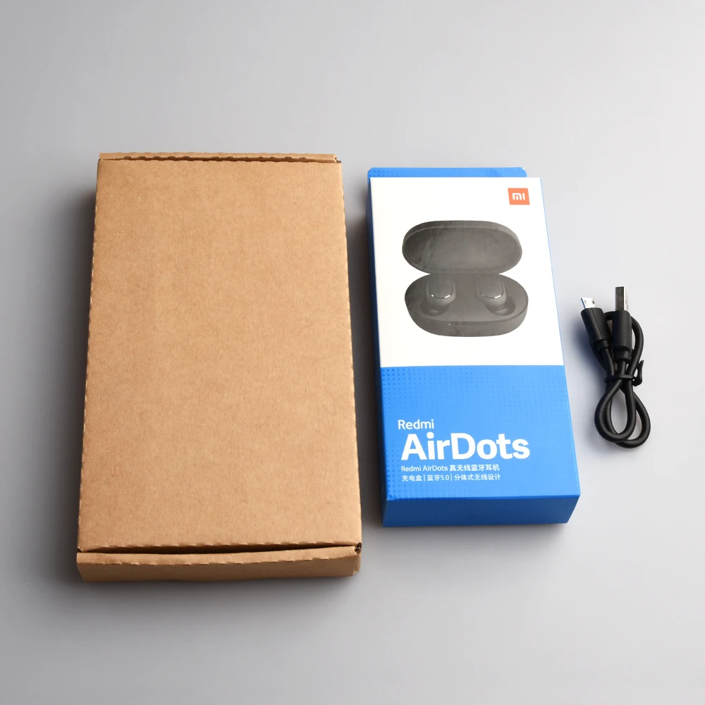Xiaomi Redmi AirDots TWS беспроводной Bluetooth 5,0 наушники DSP с микрофоном Handsfree Charge Box Беспроводная гарнитура управление Ai