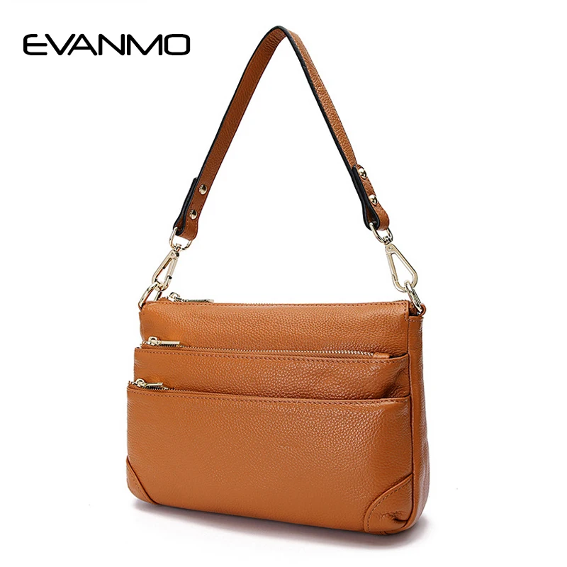 

Convenient Women Genuine Leather Shoulder Bag Messenger Bag Women Crossbody Shoulder Bag Hobos Flap Cow Leather Brand Handbags