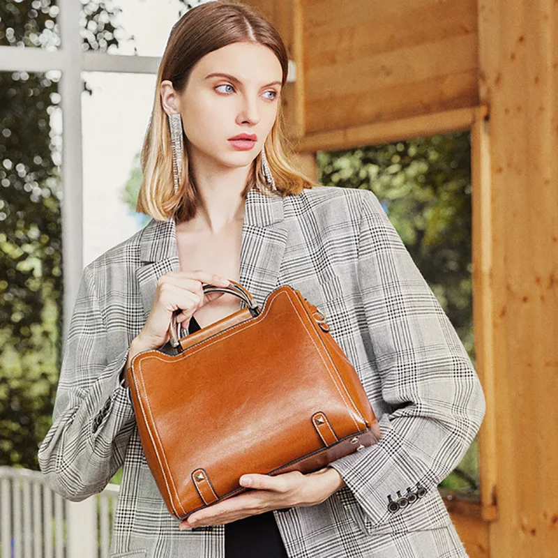 

Brand Fashion Genuine Leather Bag Women Handbag Luxury Designer Crossbody Bags for Women Black Tote Lady Purses