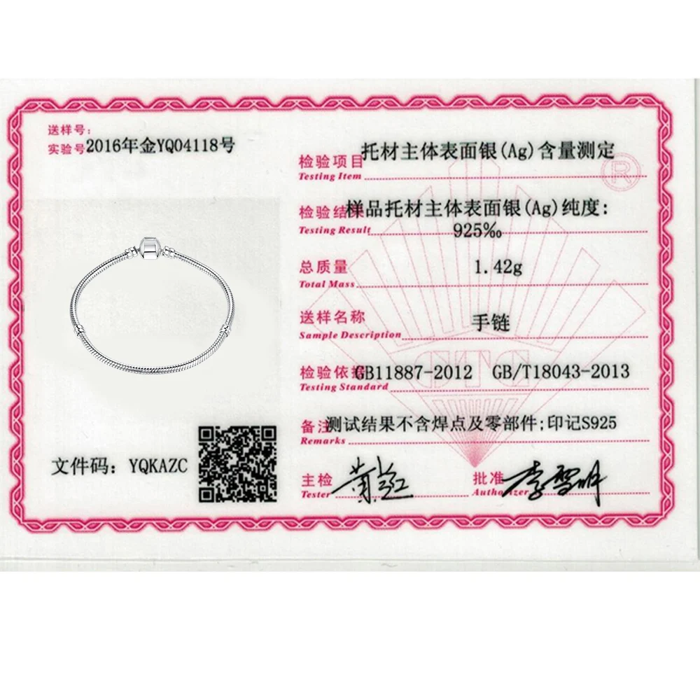 

BELAWANG 100% 925 Sterling Silver Basic Chain Bracelet for Women Snake Chain Fit DIY Charm Bracelet Making Fashion Jewelry Gift