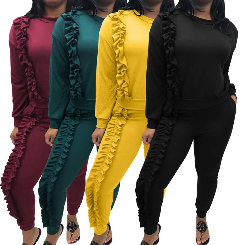 Комплект из 2 предметов с длинными рукавами Сезон осень зима со штанами Толстовки