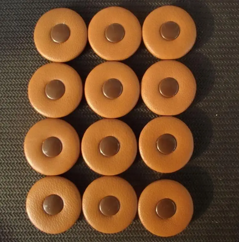 

15 pieces 23mm Excellent leather sax pad good material Plastic resonator