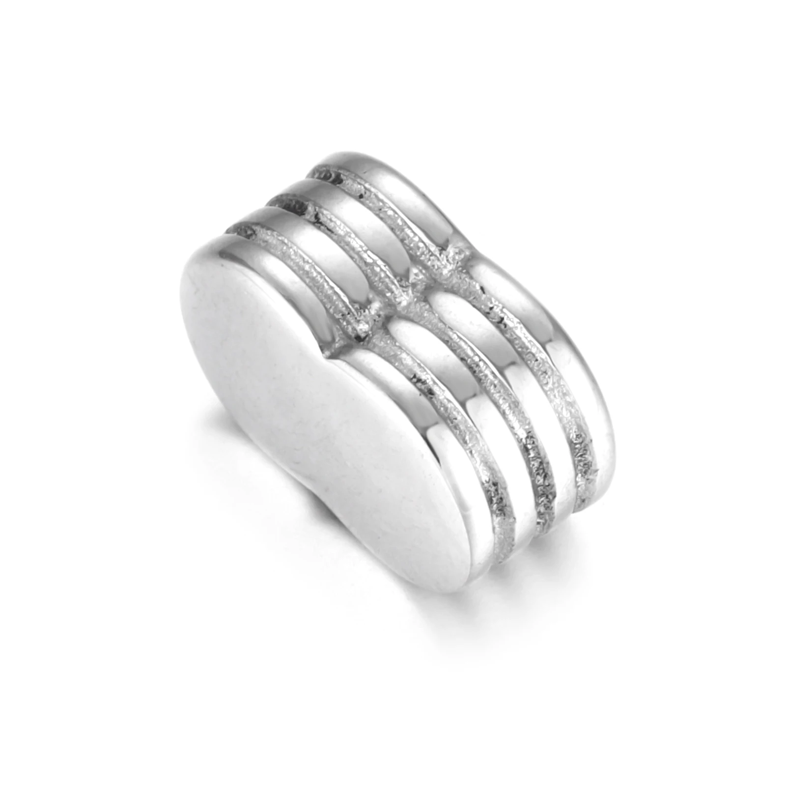 Концевые бусины из нержавеющей стали резьба зеркальная полировка двойное