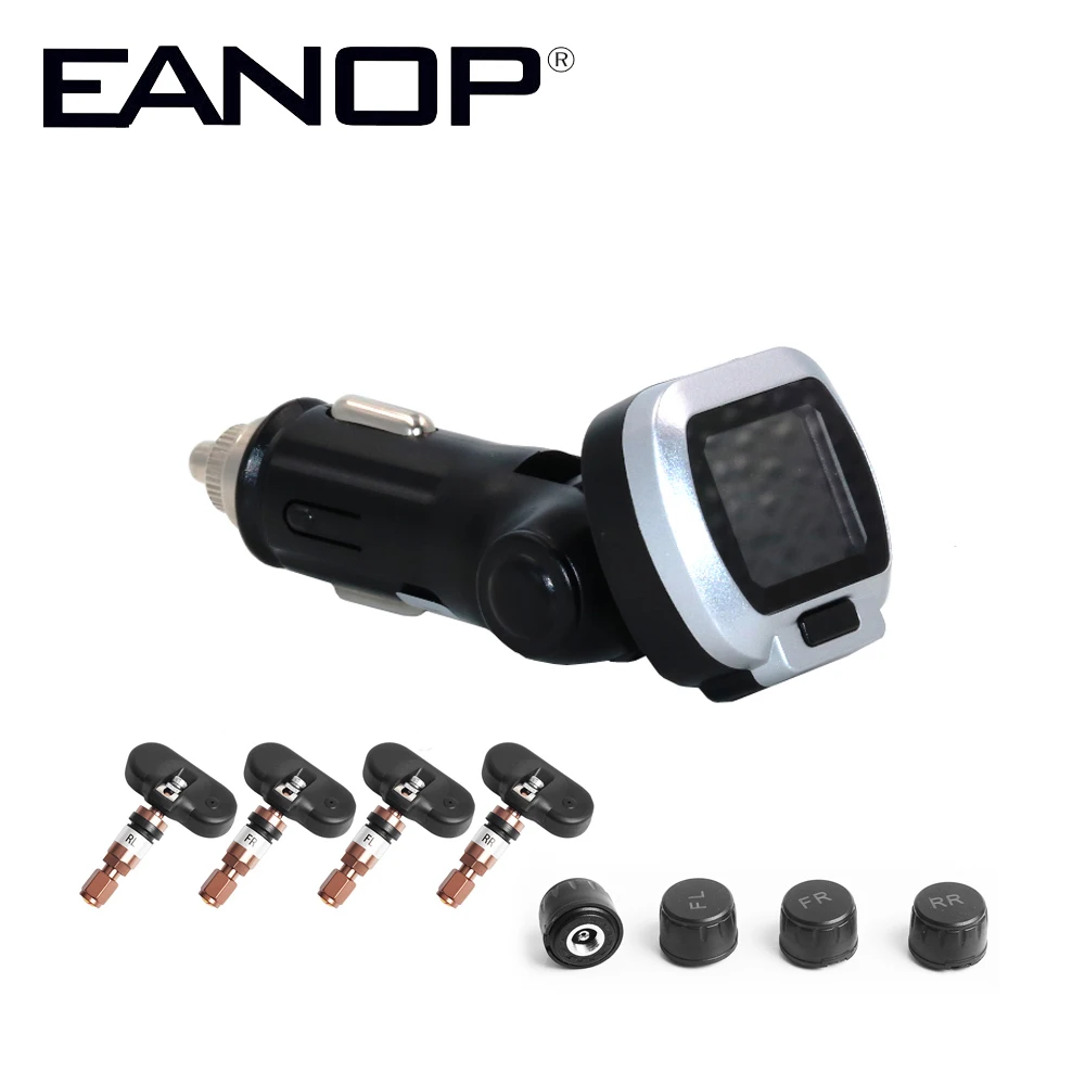 EANOP CT006 12 в автомобильный TPMS система контроля давления в шинах Складная ЖК-сигнализация безопасности давления в шинах с USB быстрой зарядкой