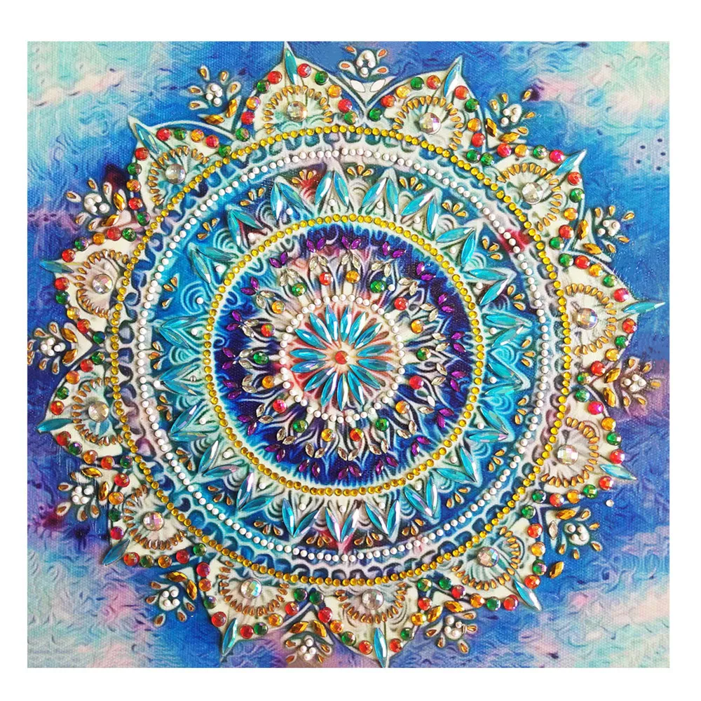 Mandala Diamond Mosaic 5D Diy Special Shaped Diamond Painting Partial Drill Cross Stitch Kits Diamond Embroidery