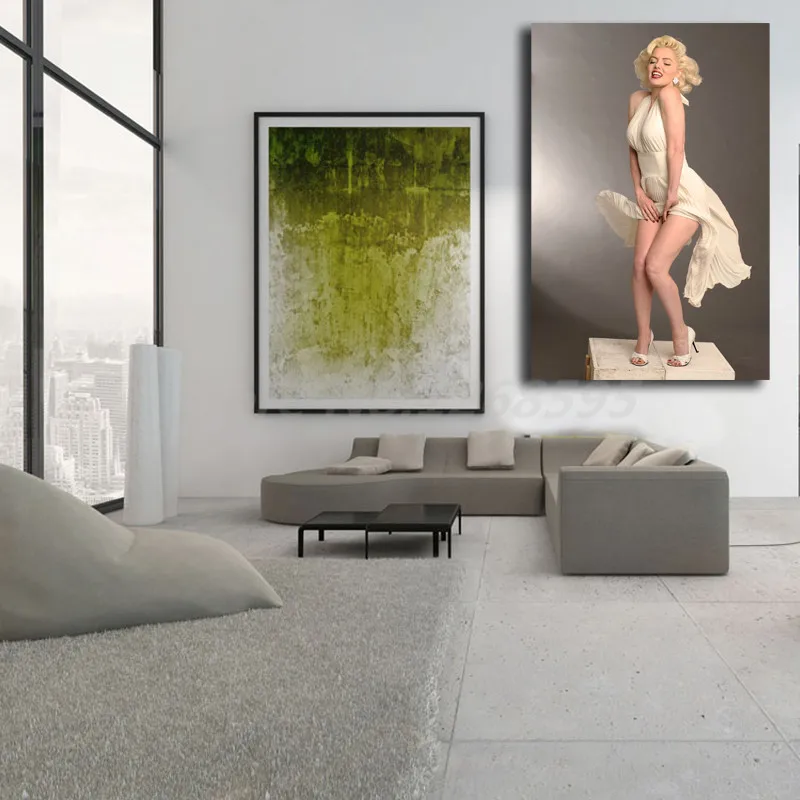 Marilyns Monroes Wallpaper Wall Art Poster And Print Canvas Painting Decorative Picture Modern For Living Room Bath Home Decor | Дом и сад