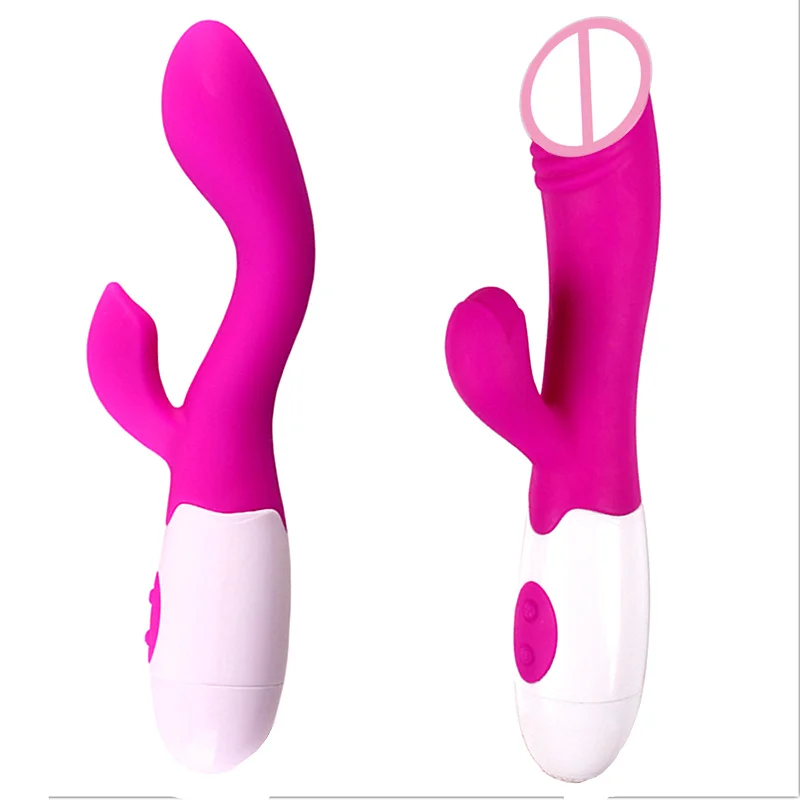 Новые 30 Частотные вибраторы для женщин G Spot страпон с вибратором двойной мотор