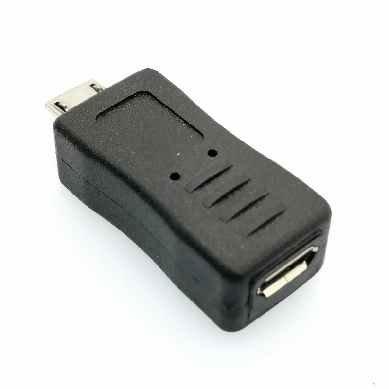 Портативный и стильный черный цвет Micro USB Женский к Мужской адаптер конвертер
