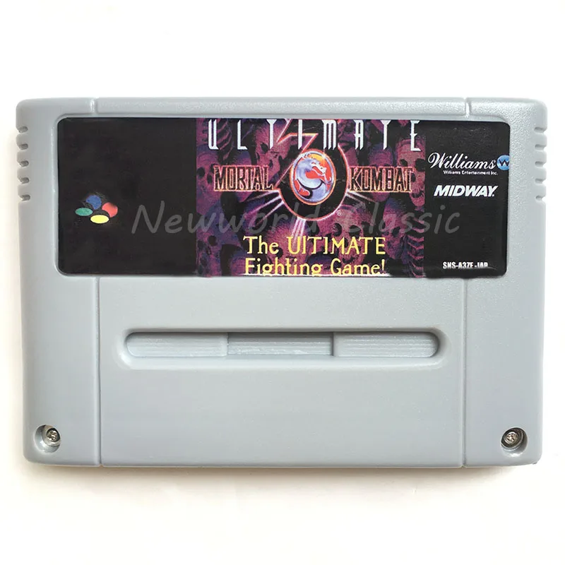 Ultimate Mortal Kombat 3 для 16 битного картриджа видеоигр карта сборки игровой консоли