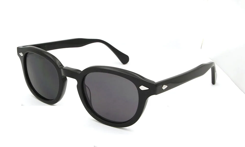 Black Gray Sorbern модные ретро круглые солнцезащитные очки для мужчин и женщин классические дизайнерские ацетатные очки градиентные линзы круглые солнцезащитные очки - Цвет линз: Black Gray
