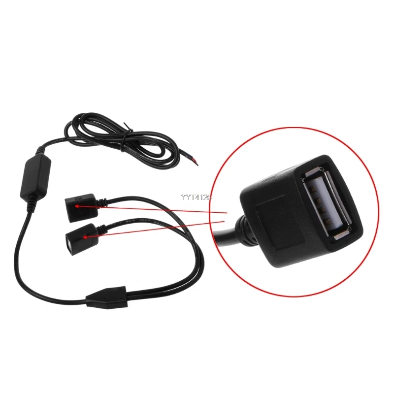 12В до 5В 3а USB автомобильный преобразователь питания для автомобиля зарядное