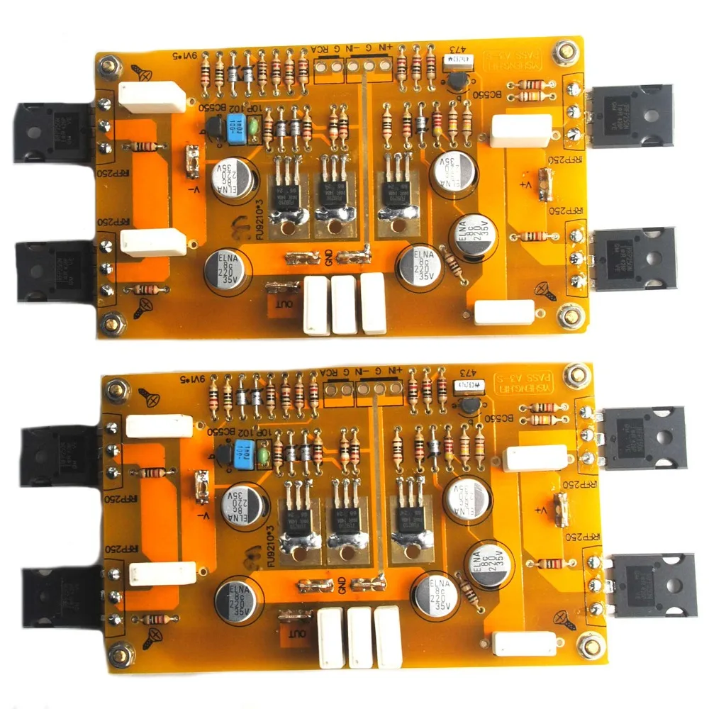 Одна пара одноконтурная Плата усилителя класса A 2 * PASS A3 HIFI IRF9610 IRF244 30 Вт + DC25V 8ohm |