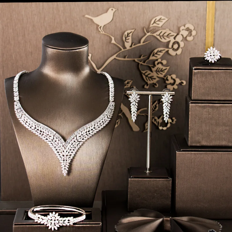 Роскошный браслет из медного сплава в простом стиле с подвеской 5А | Наборы